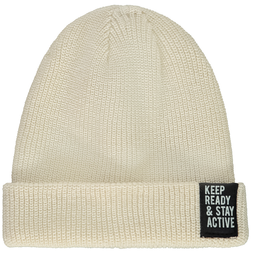 Gorro de punto de canalé para niño 