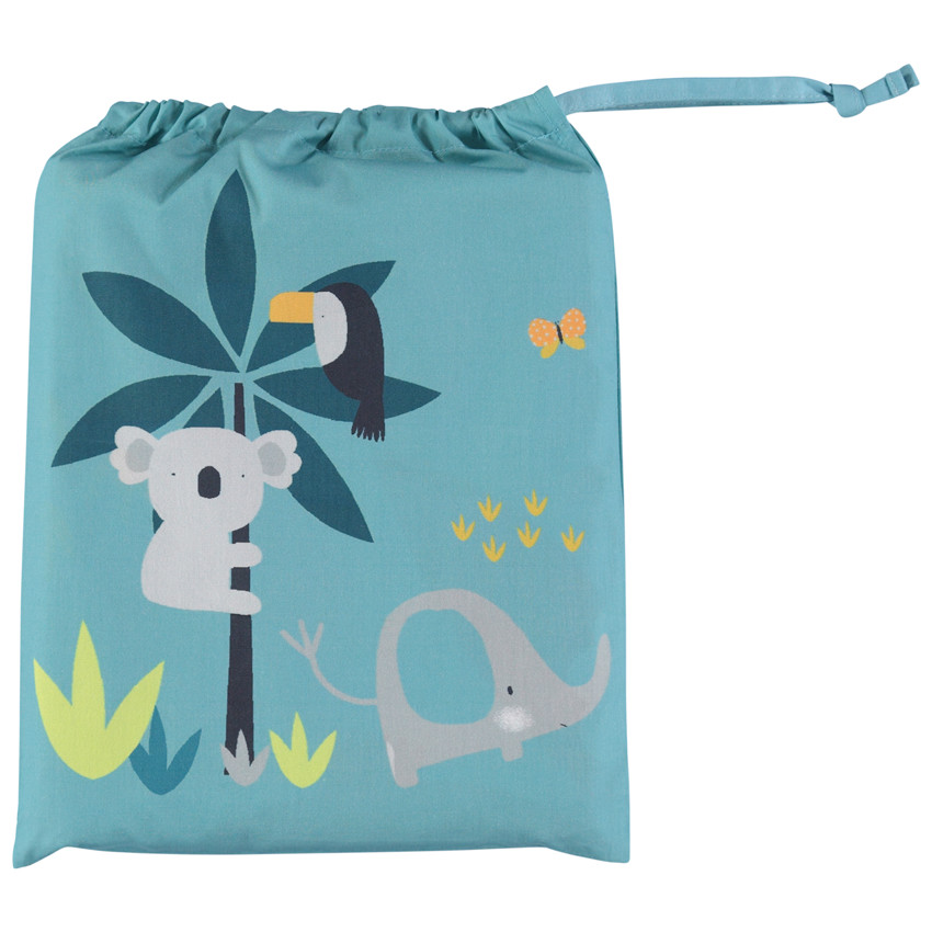 Juego de cama con funda nórdica y funda de almohada Crazy Jungle 