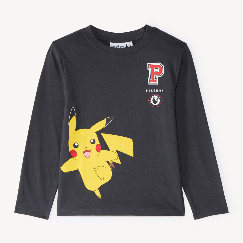 Camiseta de manga larga para niño Pikachu Pokémon 