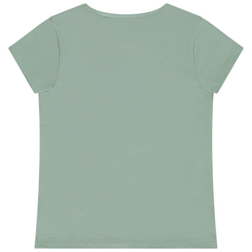 Camiseta manga corta estampado fantasía niña 