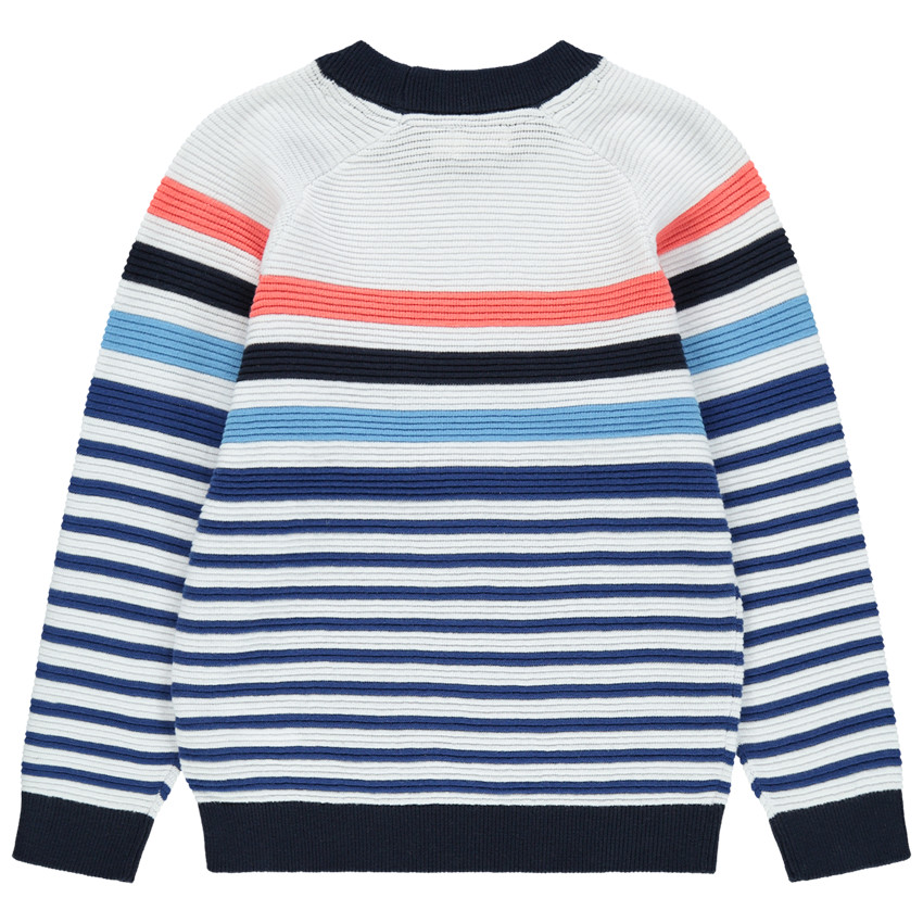 Jersey de punto de estilo otomano y rayas en contraste 