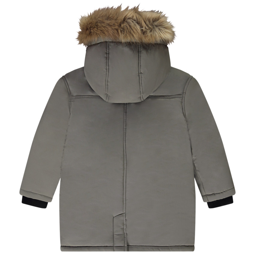 Parka à capuche en fausse fourrure amovible pour garçon  Additional Parka à capuche en fausse fourrure amovible pour garçon