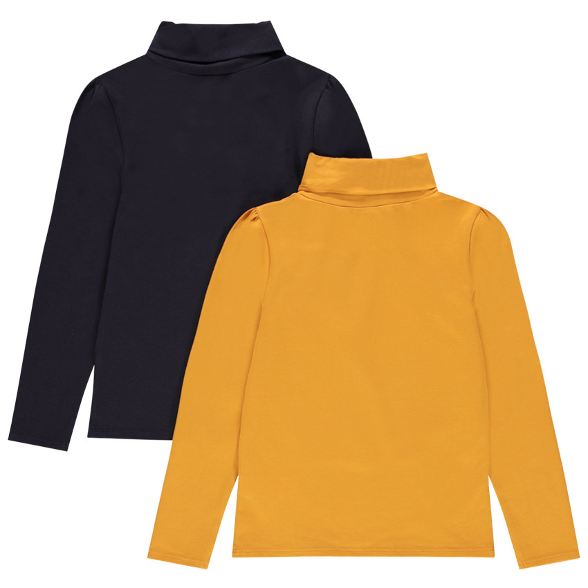 Pack de 2 jerseys de cuello alto niña 
