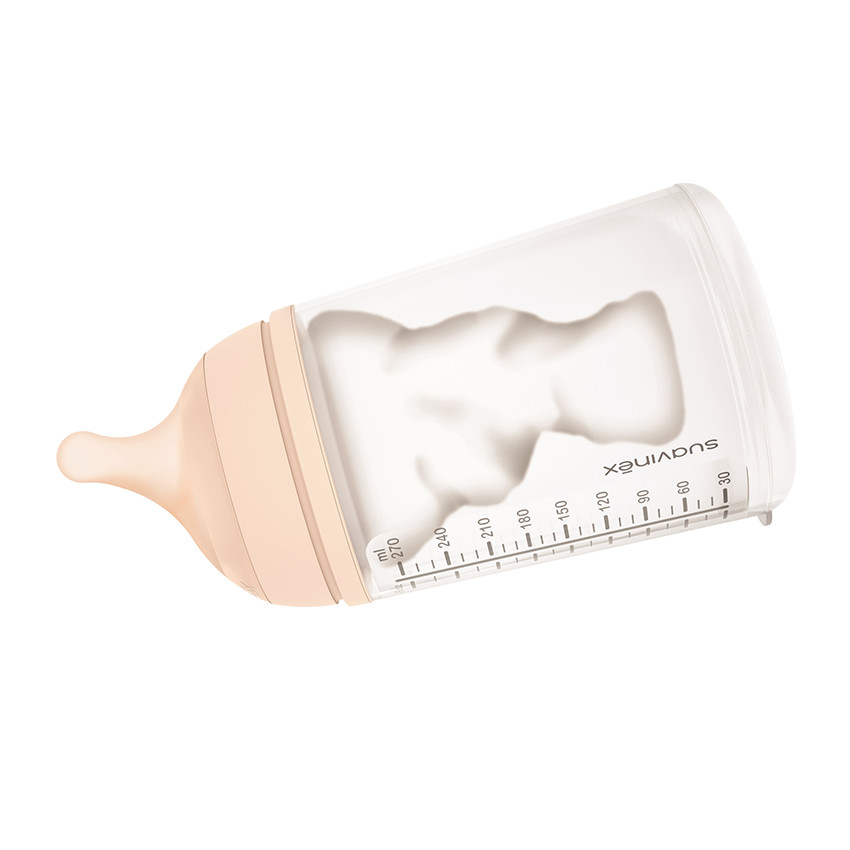 Pack biberon Zero.Zero Follow-On débit moyen/M 270ml rose 