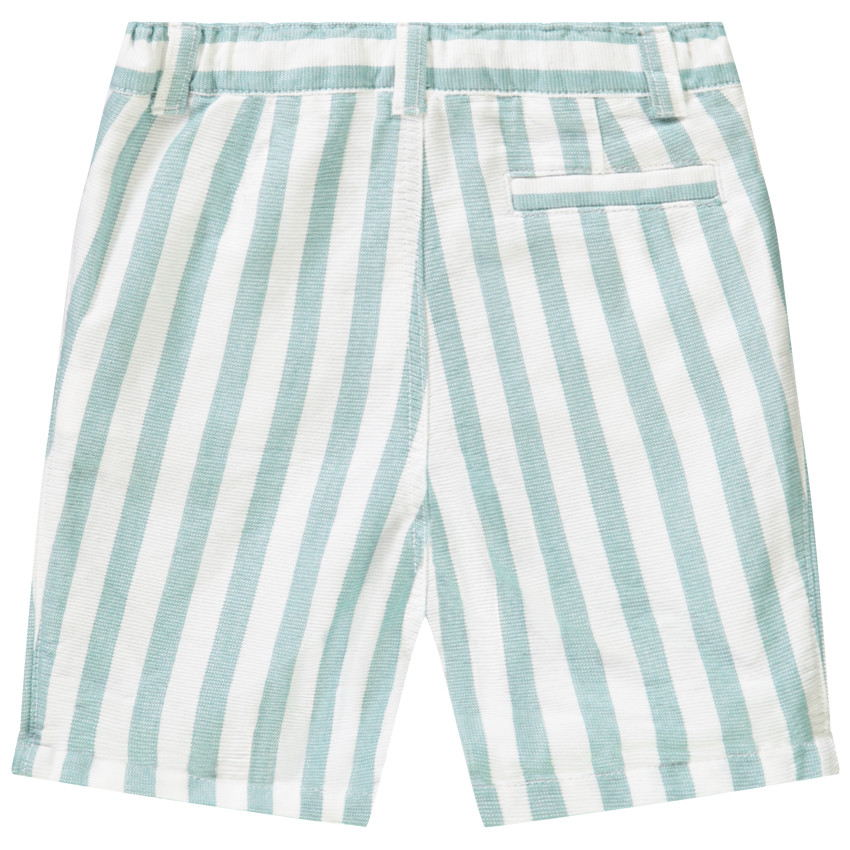 Bermuda en coton fantaisie à rayures pour bébé garçon 