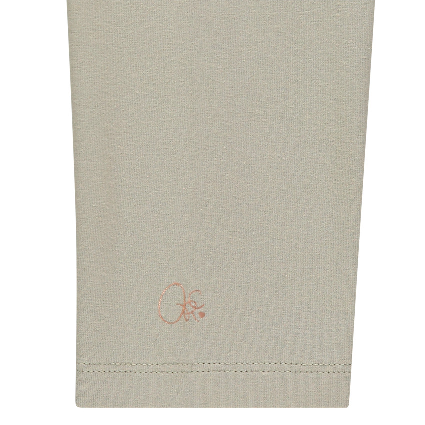 Pack de 2 leggings cortos unis con logo estampado para niña 