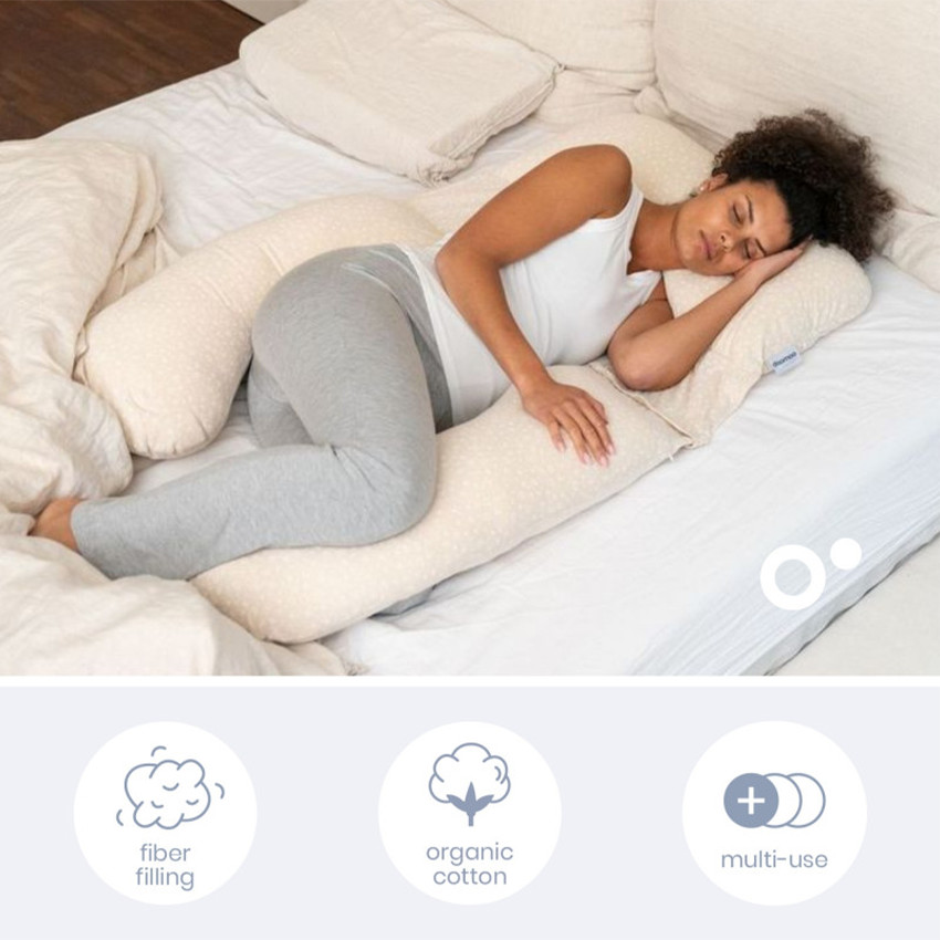 Cojín lactancia y maternidad MAXXY Mini flores arena 