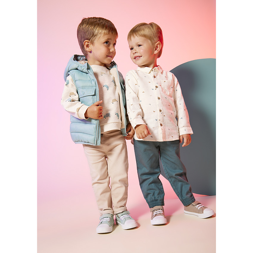 Chaleco acolchado capucha - "Funny Road" 