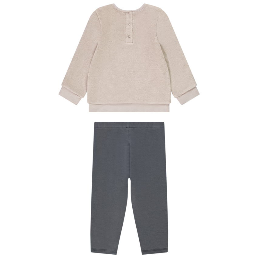 Ensemble 2 pièces en sherpa broderie Minnie Disney pour bébé fille 