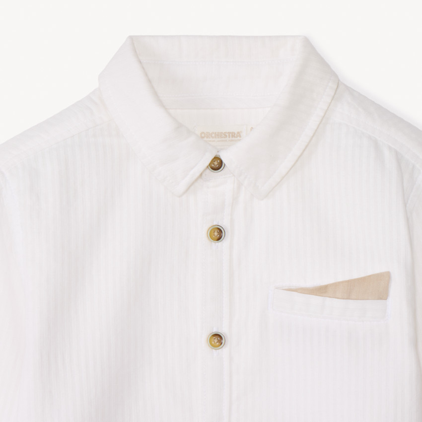 Camisa de manga larga + pajarita para niño 