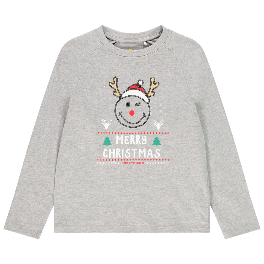 Camiseta manga larga motivo navideño 