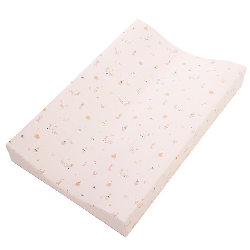 Matelas à langer Promenade Bucolique rose clair 