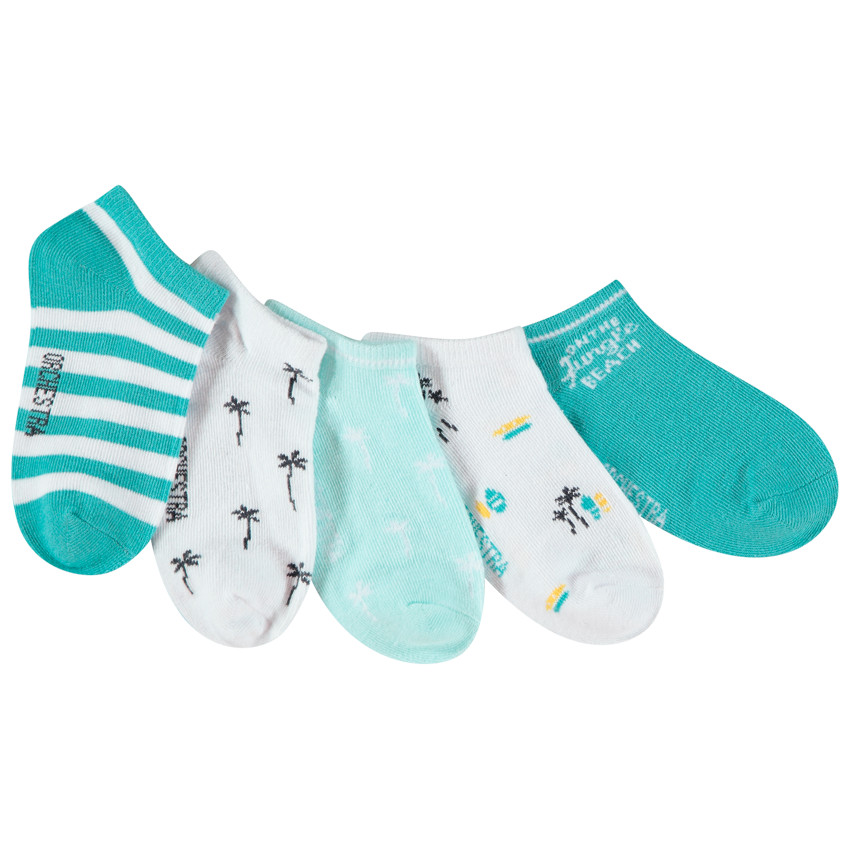 PAck 5 pares calcetines cortos motivos fantasía 