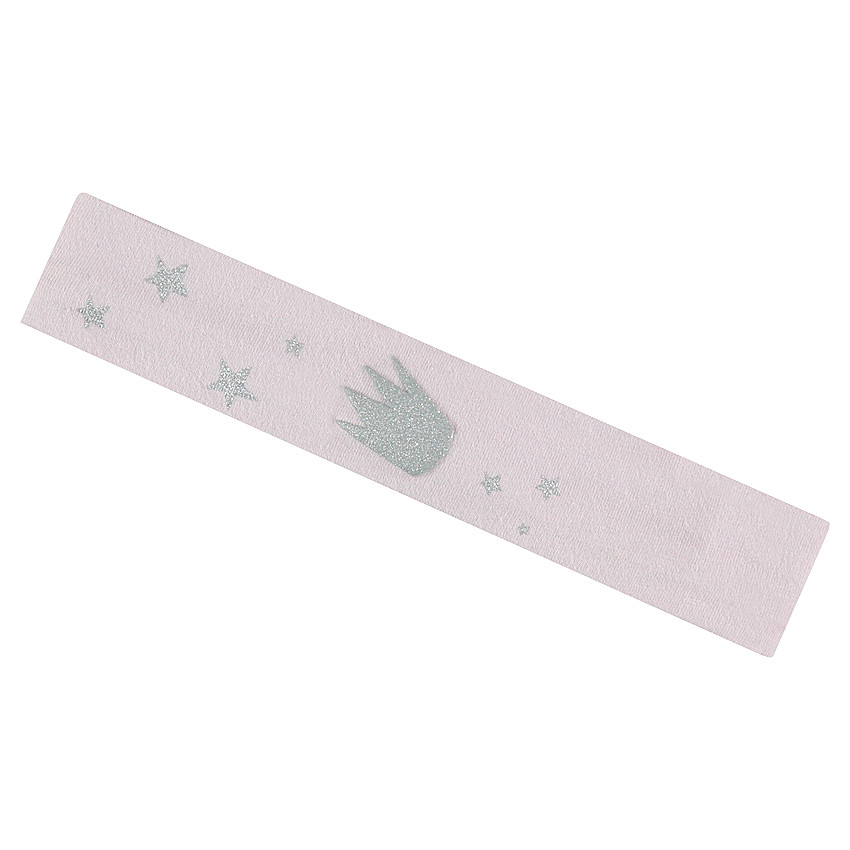 Cinta con estrellas y corona estampadas 