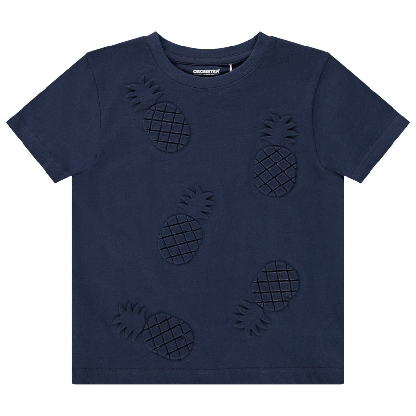 Camiseta manga corta motivo piñas 