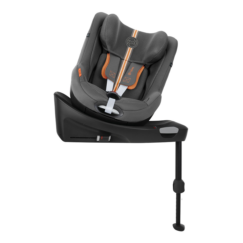 Silla de coche giratoria i-Size Sirona Gi tejido Plus gris lava 