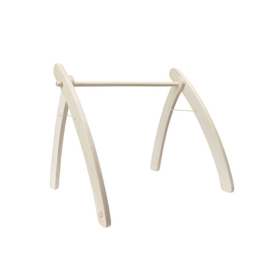 Arco de juegos plegable de madera color natural 