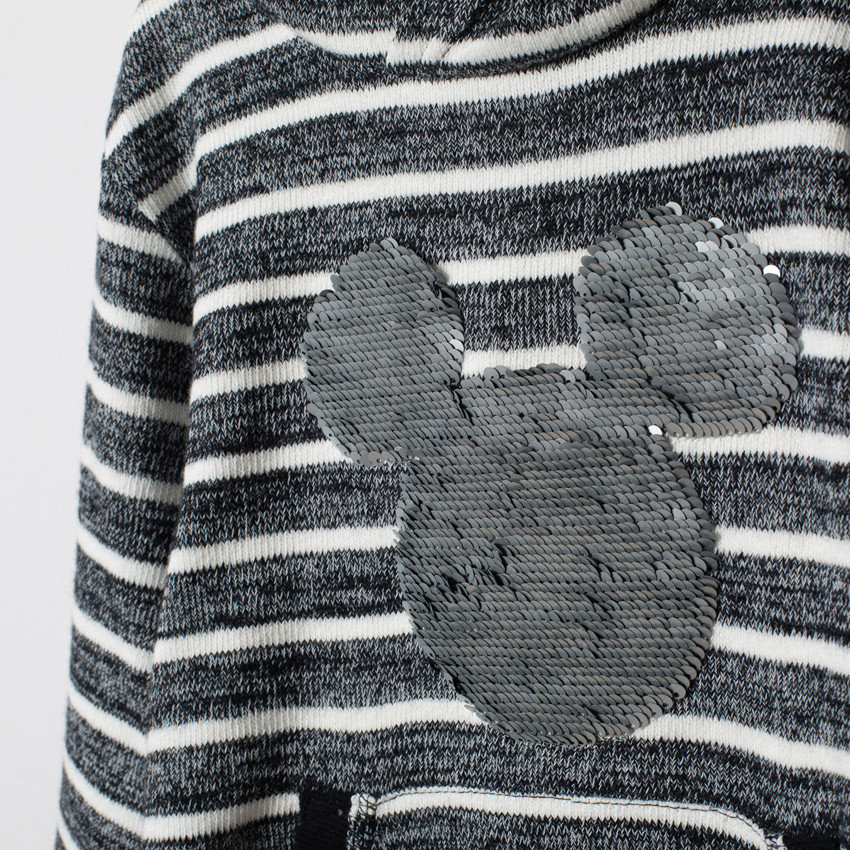 Sweat à capuche rayé motif Mickey Disney à sequins magiques  Additional Sweat à capuche rayé motif Mickey Disney à sequins magiques