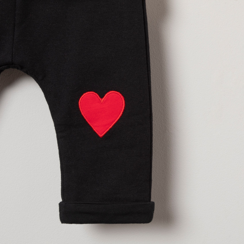 Jogging de felpa estampado corazones  Additional Jogging de felpa estampado corazones
