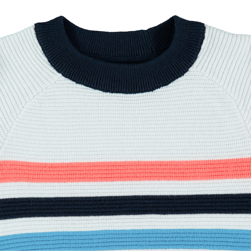 Jersey de punto de estilo otomano y rayas en contraste 