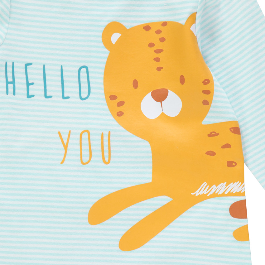 Pack de 3 peleles de jersey con estampado de animales 