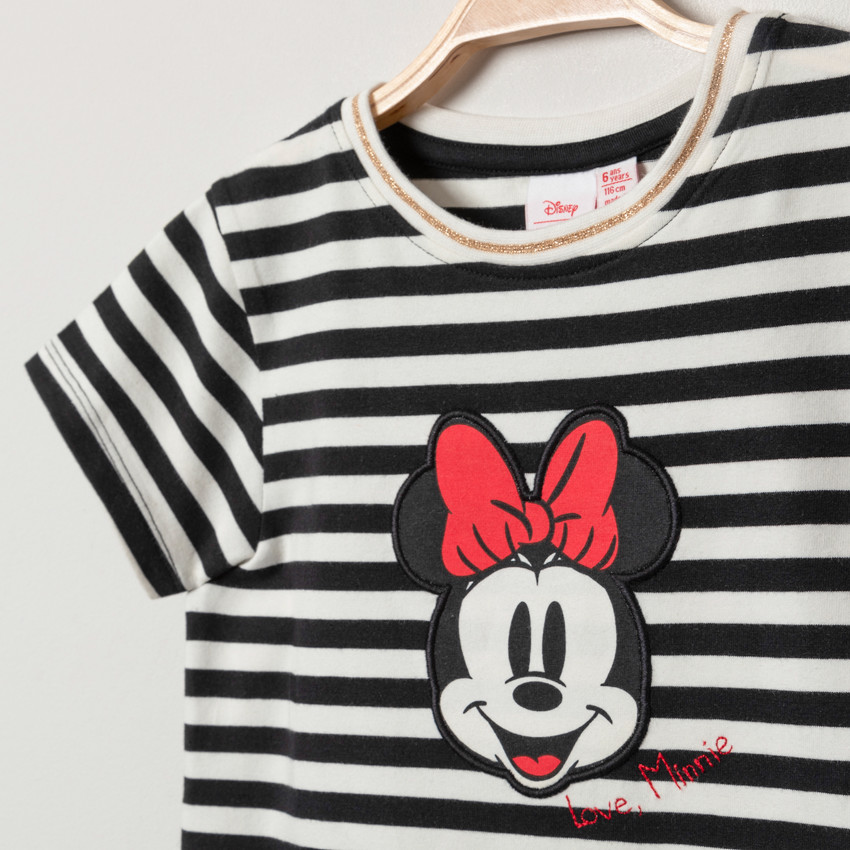 Robe manches courtes effet 2 en 1 motif Minnie Disney 