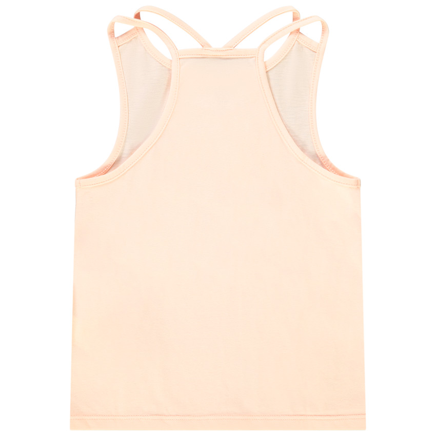Camiseta sin mangas de jersey con estampado fantasía niña 