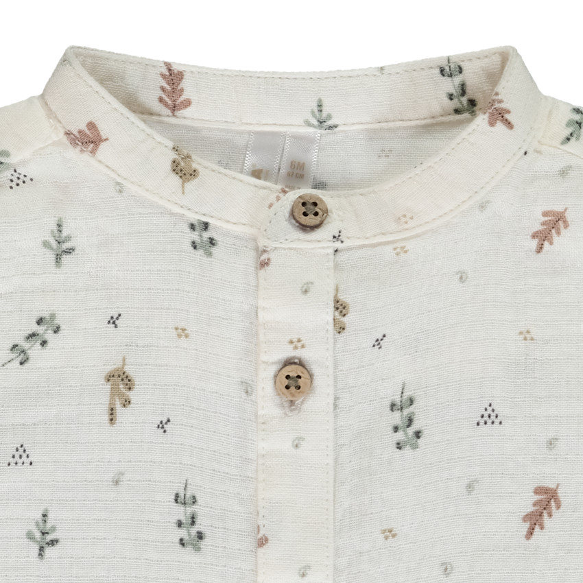 Conjunto 2 piezas con peto bordado para bebé niño 