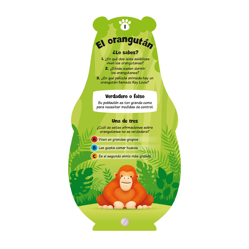 Libro de preguntas y respuestas Exploramentes Animales +6 años 