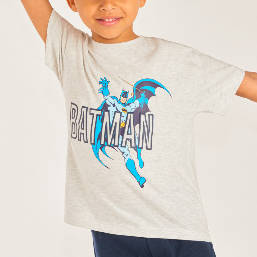 Camiseta de manga corta con estampado de Batman Warner para niño 