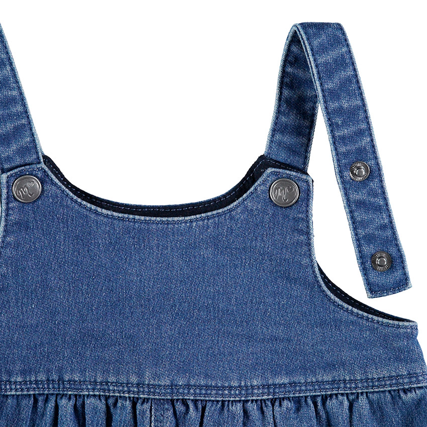 Peto corto vaquero con bolsillos y estampado de Minnie ©Disney 