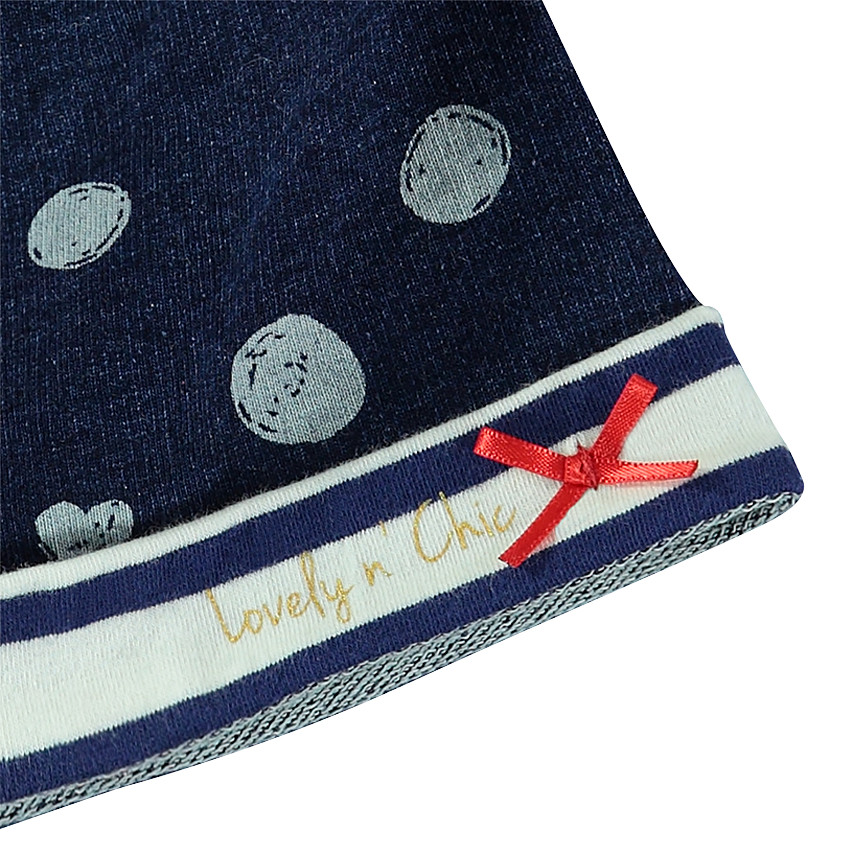 Gorro de muletón con lunares estampados 