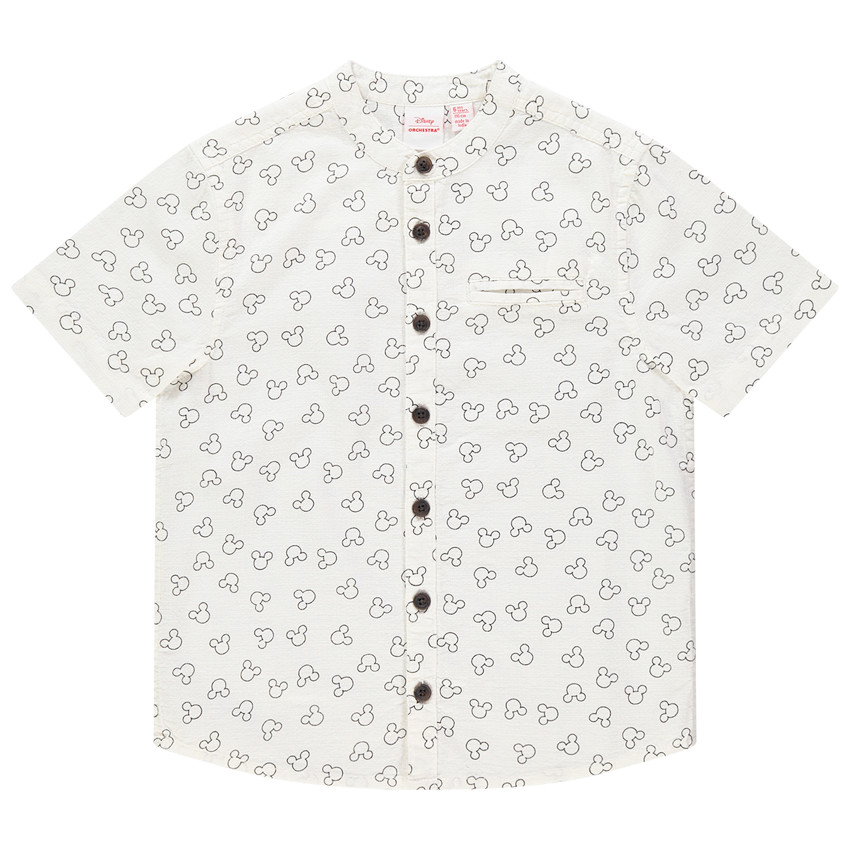 Camisa manga corta estampado Mickey all-over 