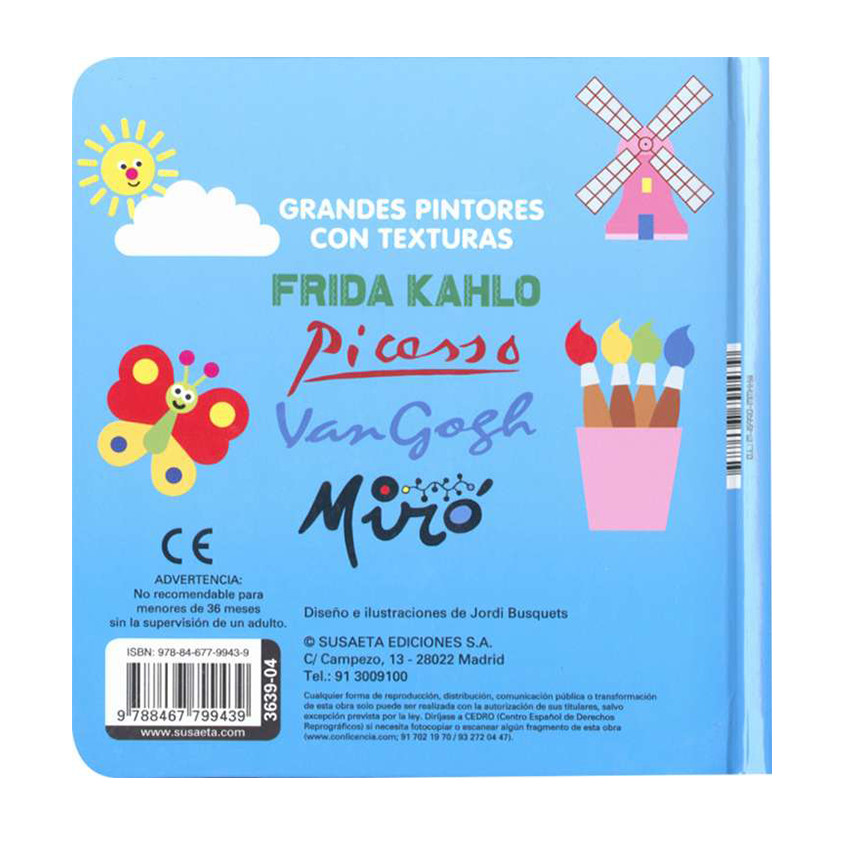 Libro Van Gogh para niños +2años 