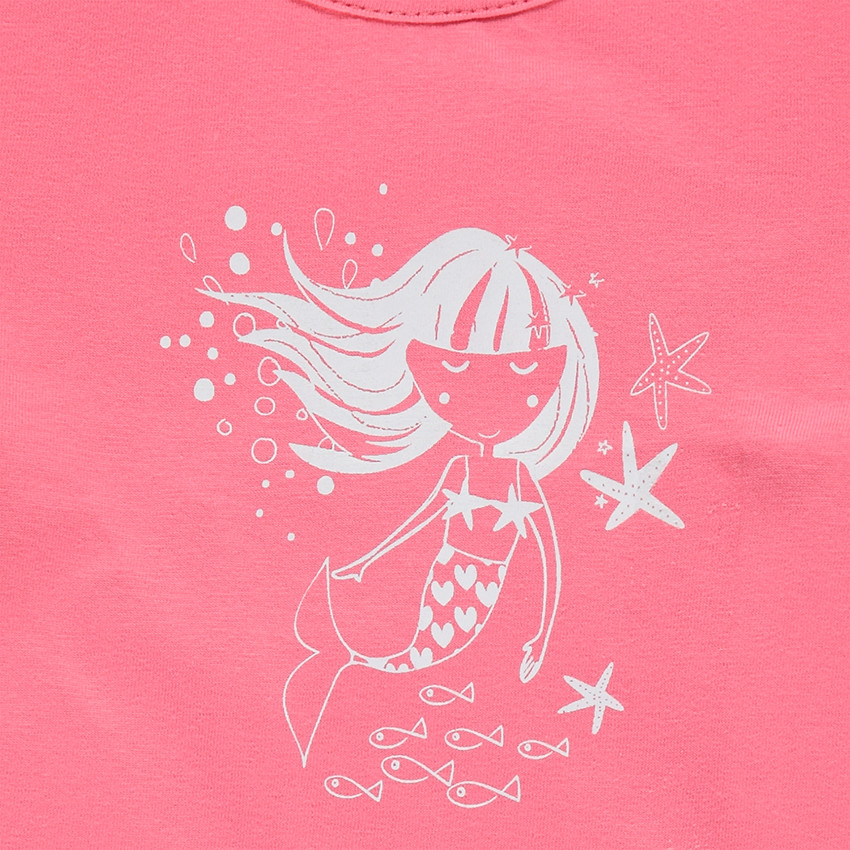 Camiseta manga corta estampado fantasía 