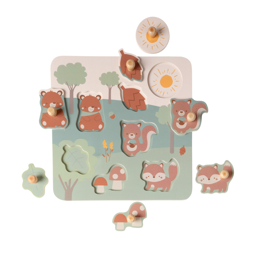 Puzzle de madera 7 piezas Rey de los Bosques 