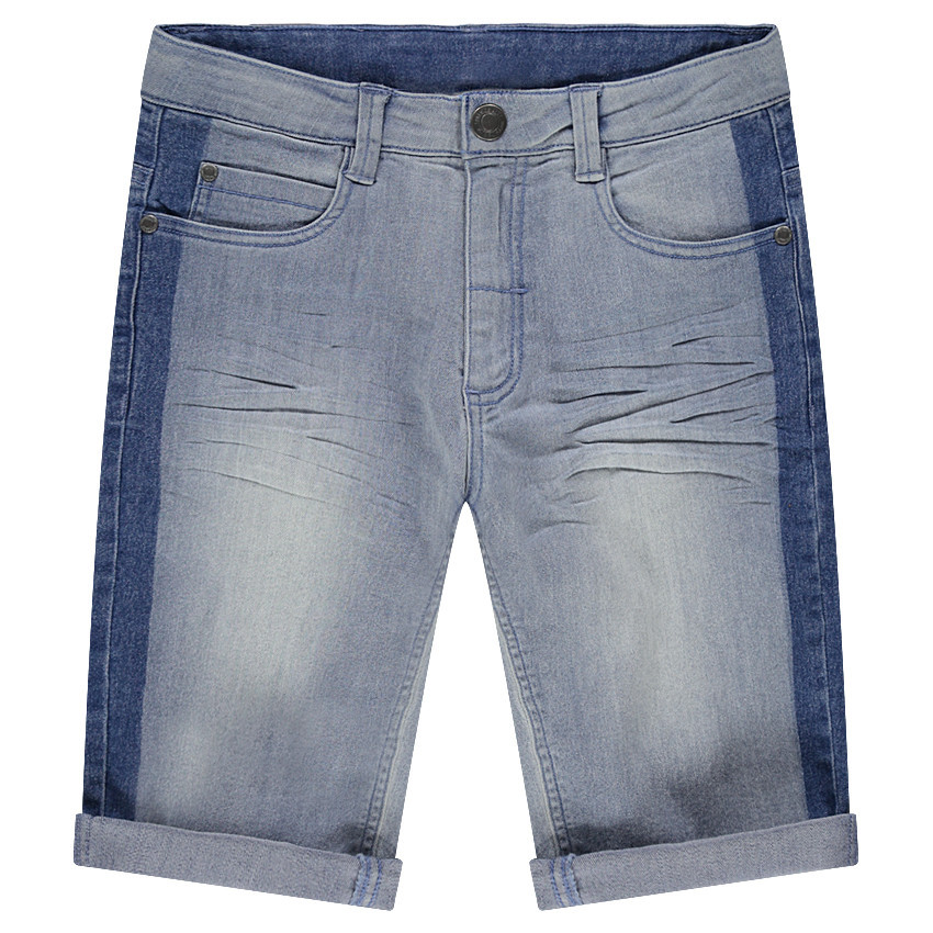 Júnior - Bermudas vaqueras con bandas más oscuras en los laterales 