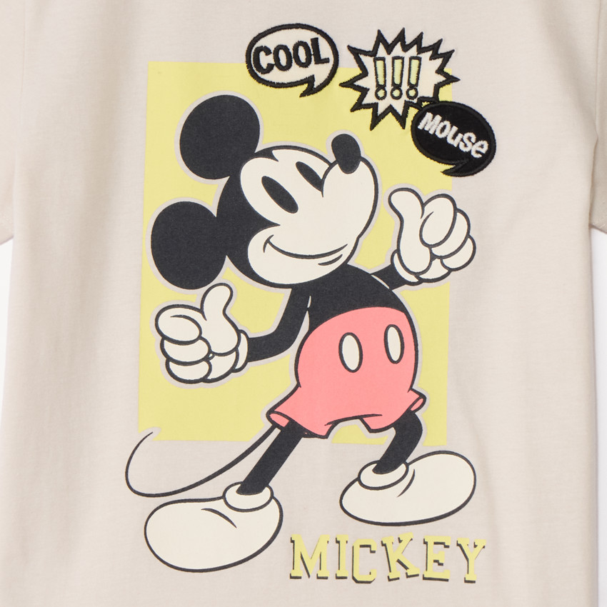 Camiseta de manga corta con estampado de Mickey Disney para niño 