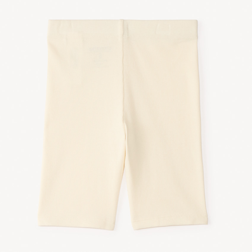 Ciclista liso efecto acanalado para niña 