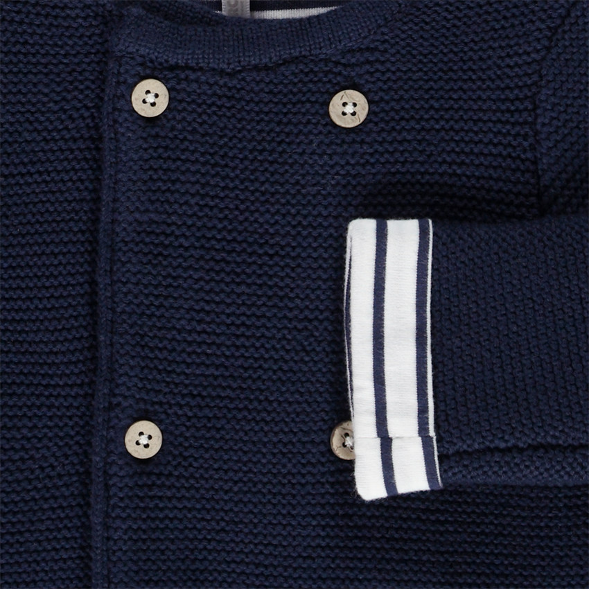 Chaqueta de punto con doble botonadura para bebé 