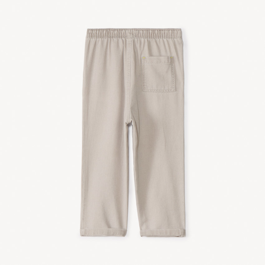 Pantalón de tela lisa para bebé niño 