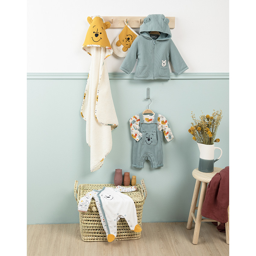 Gilet en maille nid d'abeille avec doublure en velours pour bébé garçon 