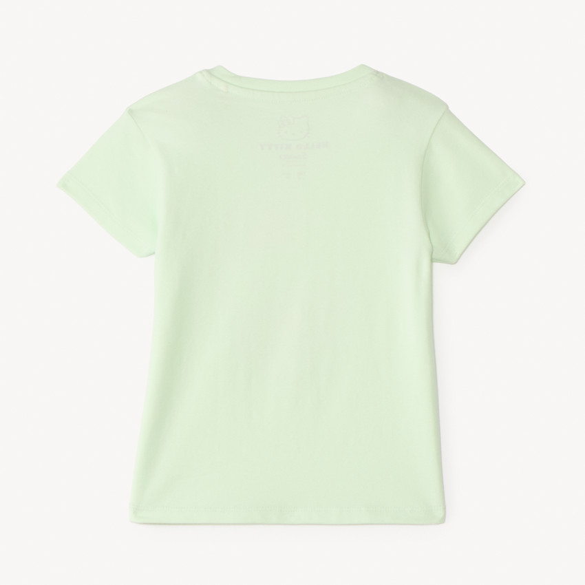 Camiseta de manga corta con estampado de Hello Kitty para bebé niña 