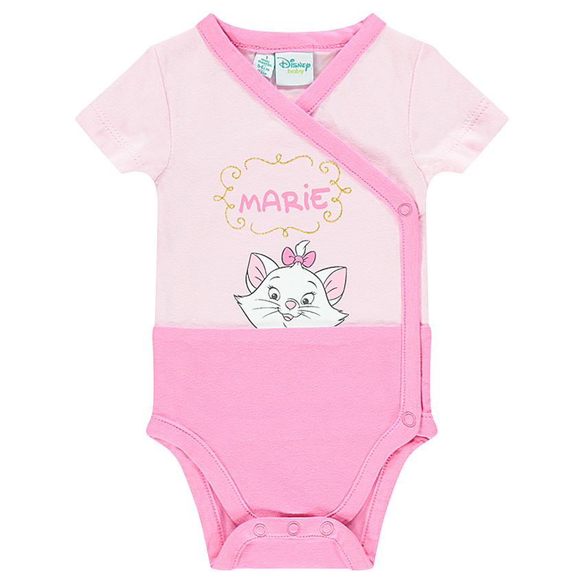 Pack de 3 bodies Disney María con abertura adaptada según la edad. 