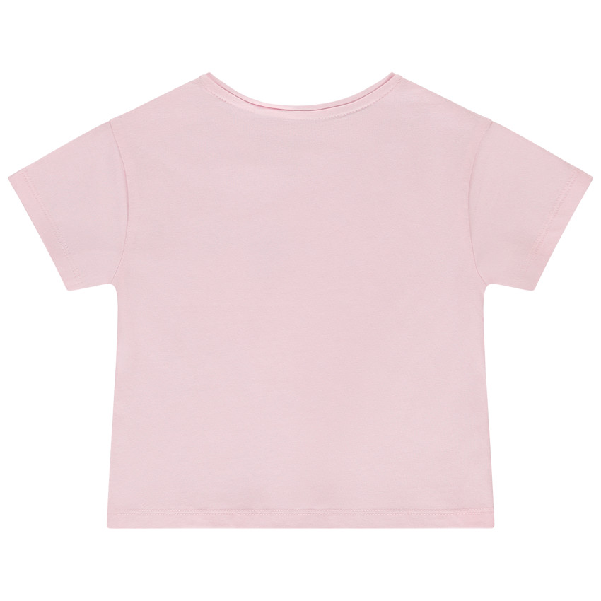 Camiseta de manga corta con estampado de leopardo para bebé niña 