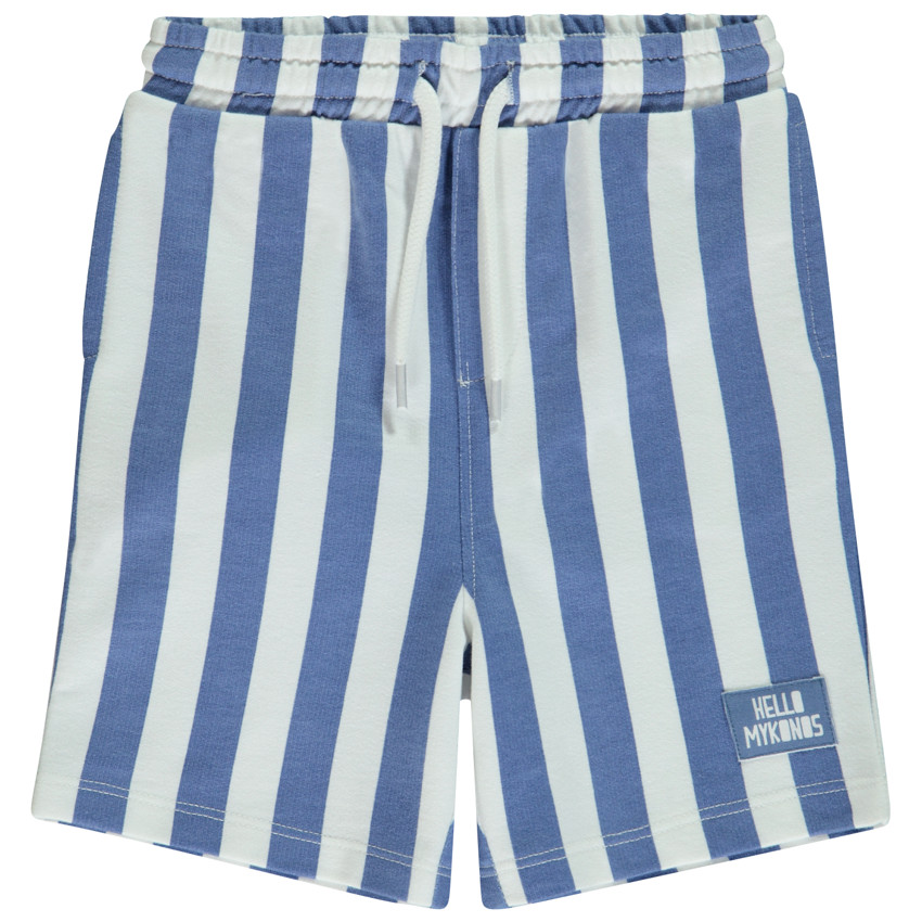 Bermudas de felpa rayada para bebé niño 