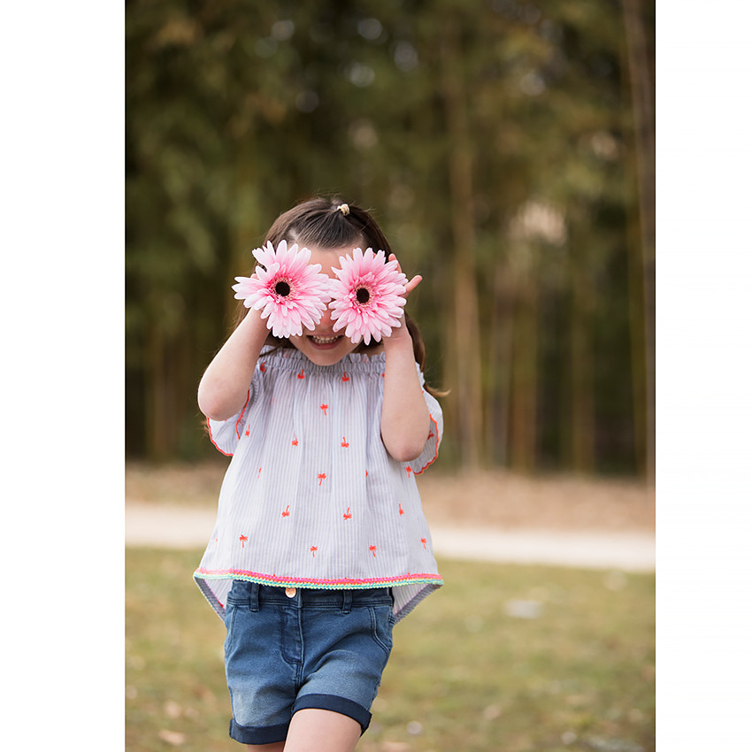 Short vaquero para niña 