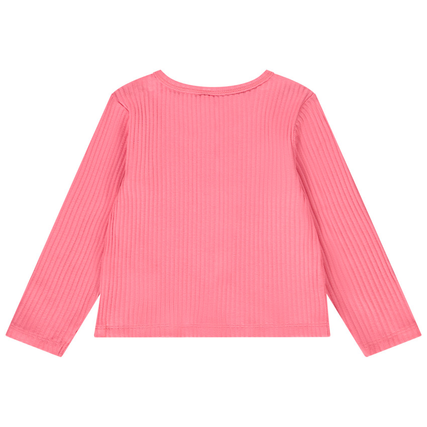 Chaleco de punto acanalado para bebé niña 