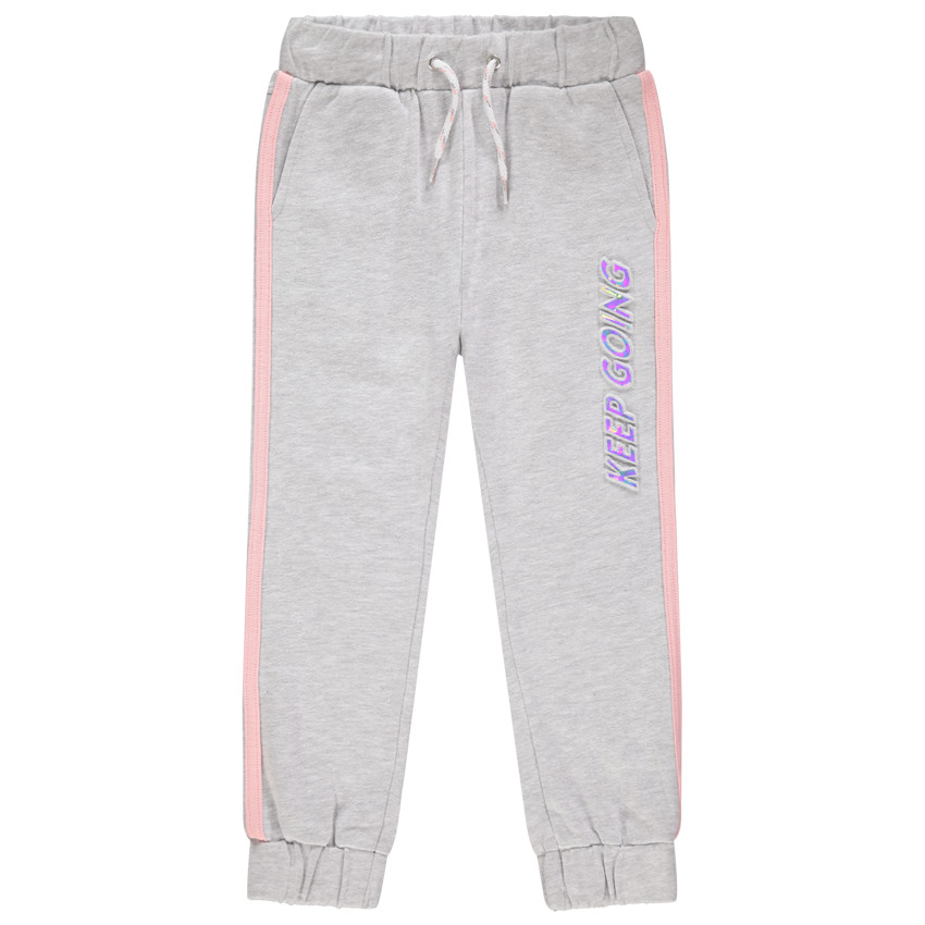 Pantalón jogging bandas inscripción relieve 