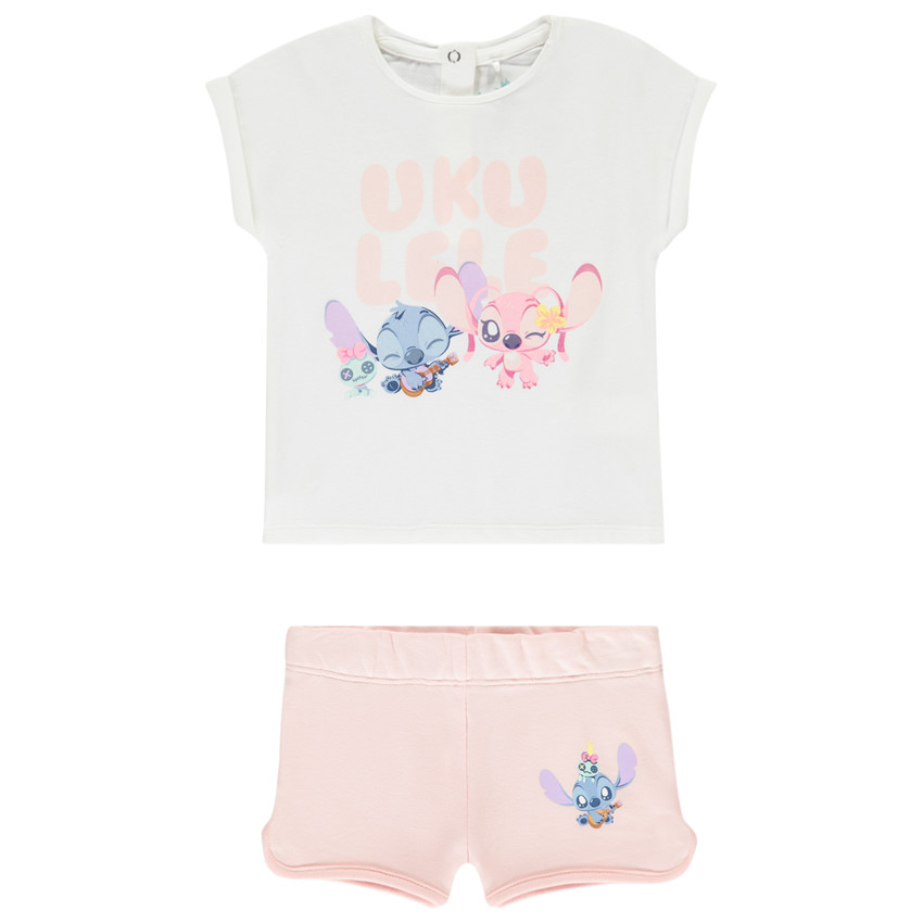 Conjunto de 2 piezas Stitch & Angel Disney para bebé niña 